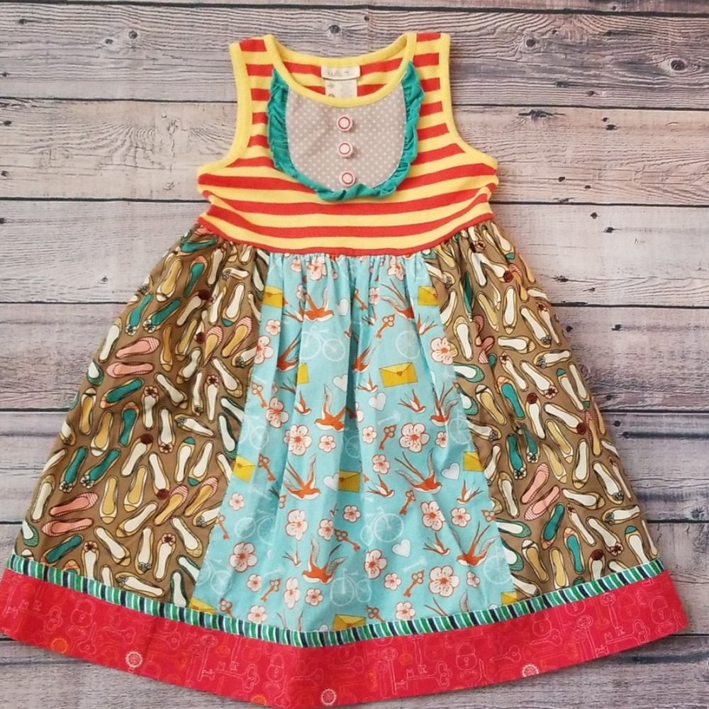 Matilda Jane Ode to Shoes Tank Dress Size 6